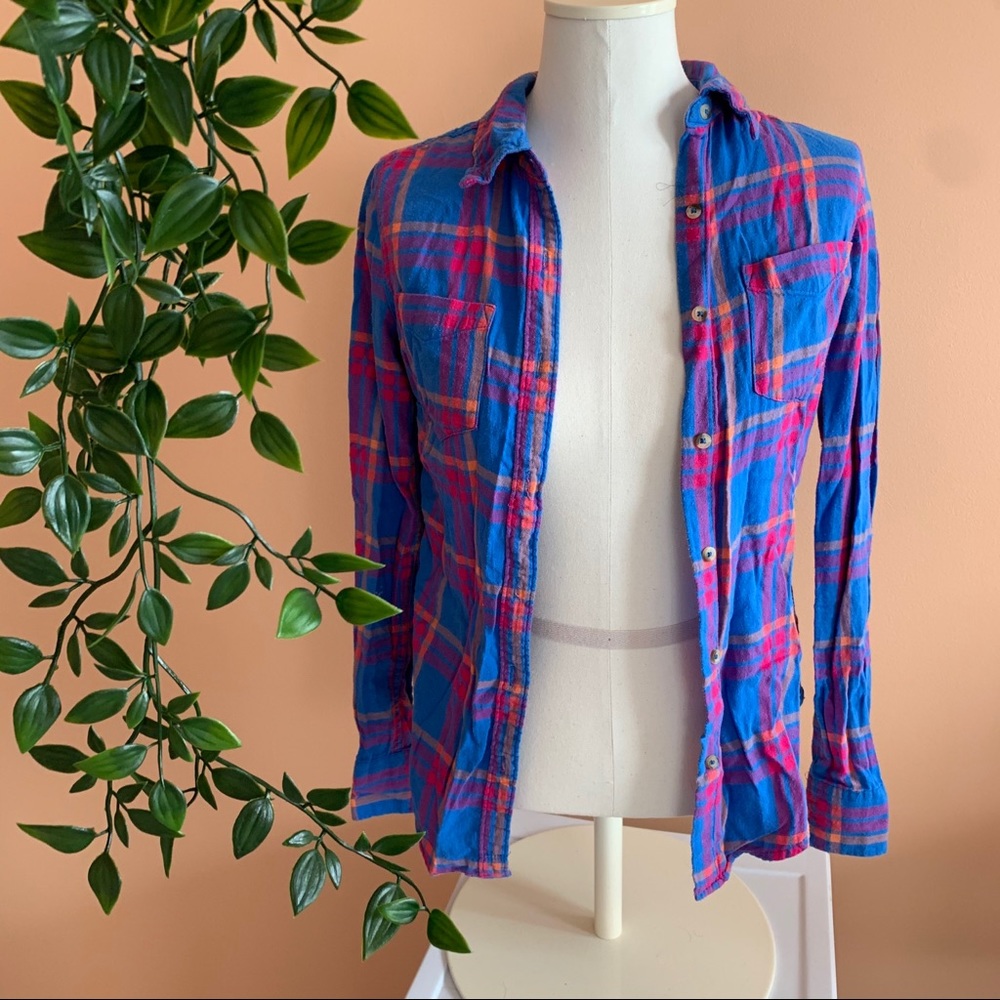 Blue and Pink Flannel